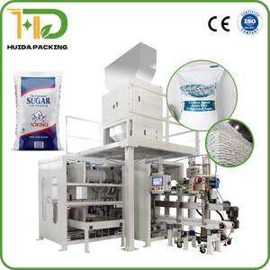 Китай OEM 50 кг сахарная автоматическая упаковка и линия паллетизации | Food-Grade Machine Machine Factory | CE/FDA сертифицирован